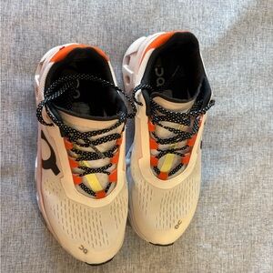 On Running CloudMonsters- White, Orange, and Black